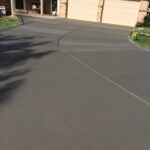 Broomed Finished Overlay On Driveway