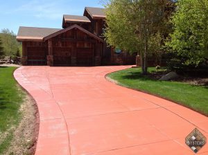 Solid-Color-Stained-Park-City-Driveway