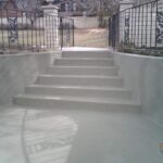 Standard Gray Overlay On Stairs/Retaining Walls