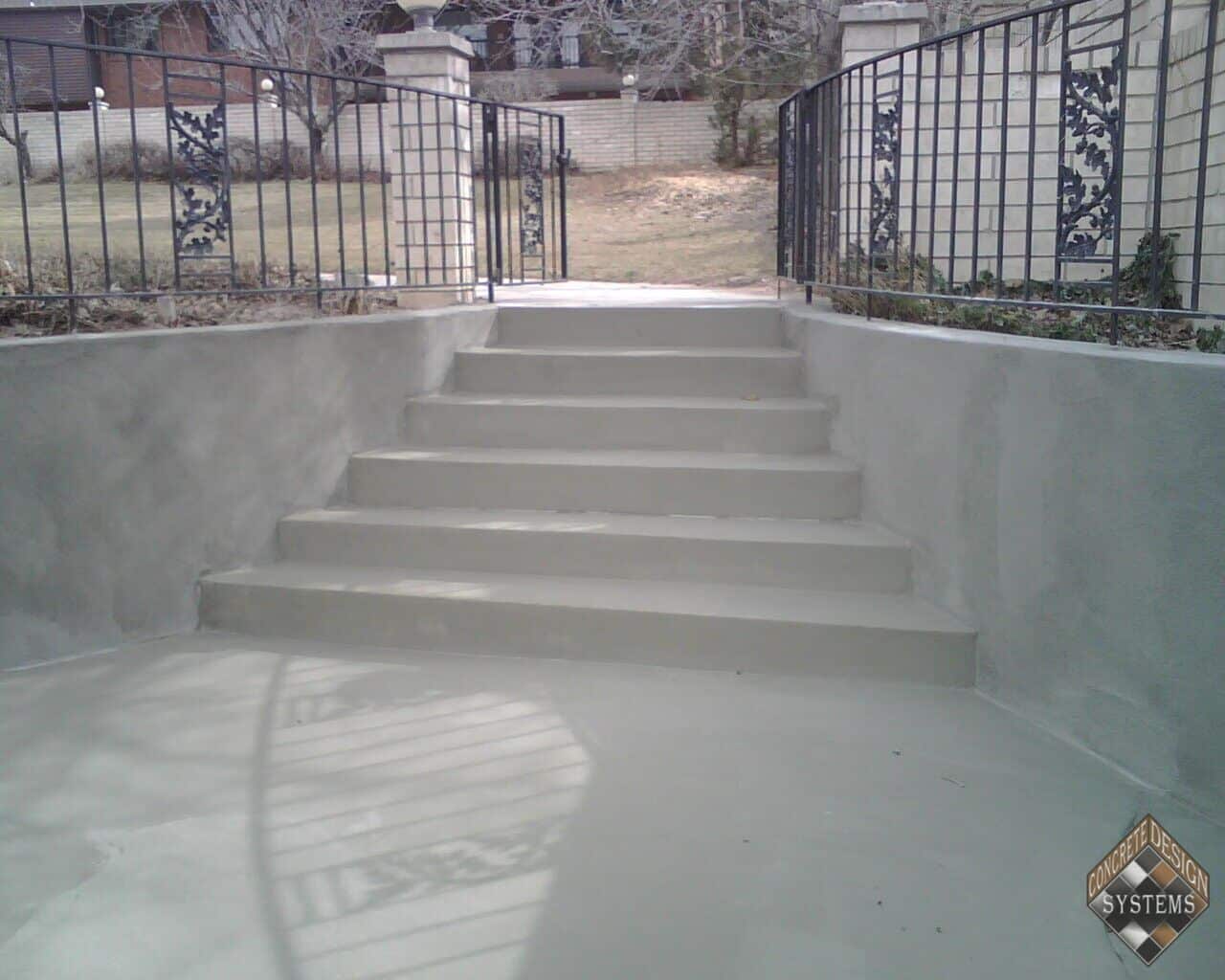 Standard-Gray-Overlay-On-Stairs-Retaining-Walls