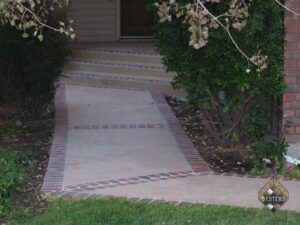 Brick Border Walkway