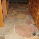 Basement Floor Stone Overlay