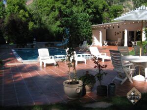 Pool Deck Overlay Tile Pattern