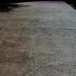 Driveway Cracked Rock Pattern Overlay