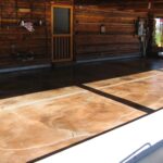 Concrete Patio Acid Stained