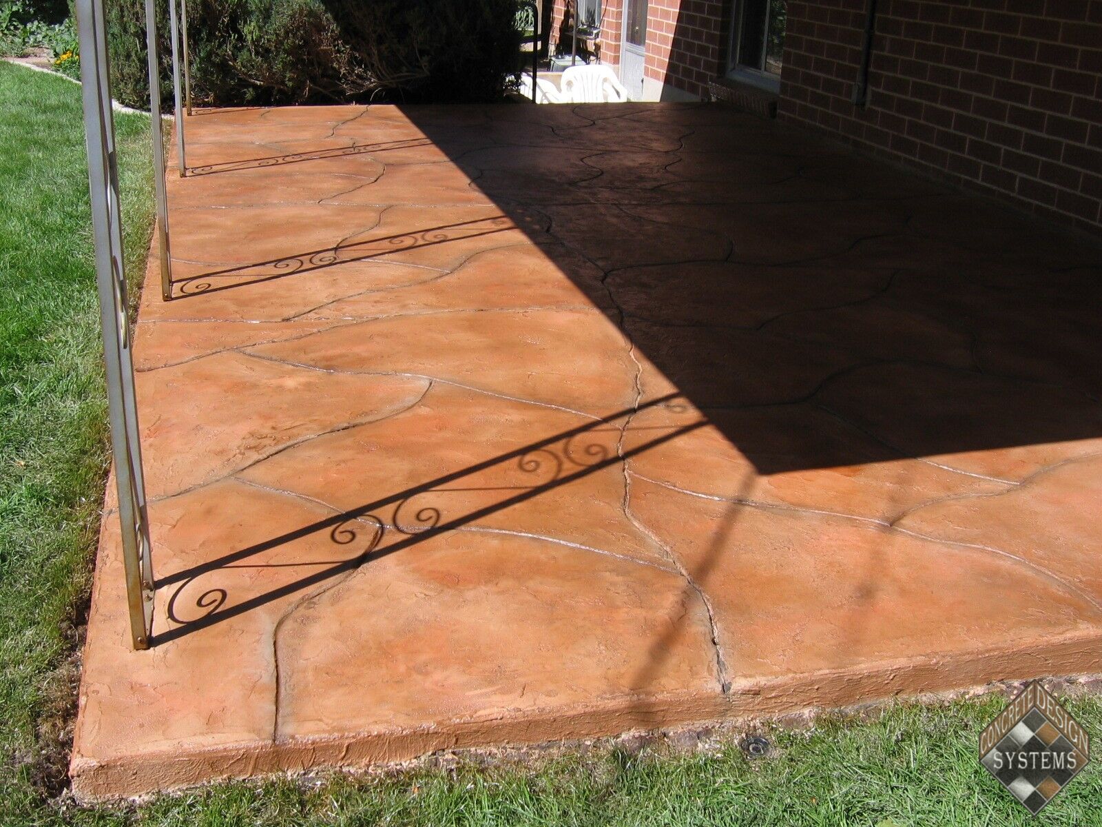 Patio Decorative Stained Overlay