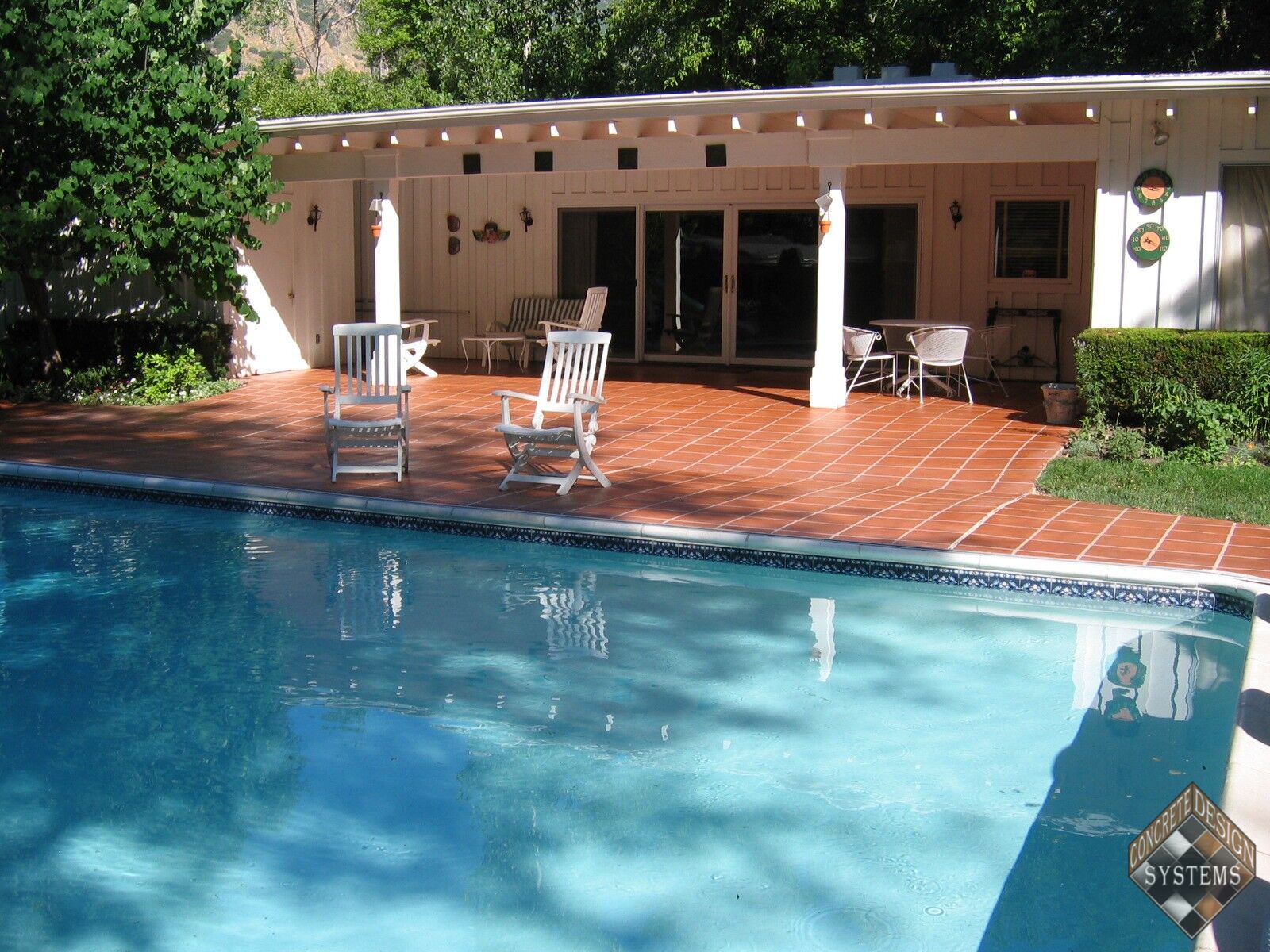 Pool Deck Mexican Tile Overlay - Concrete Design Systems - Salt Lake