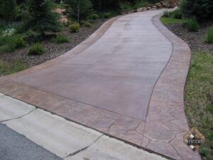 Driveway Stamped With Borders