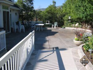 Patio Acid Stained Concrete