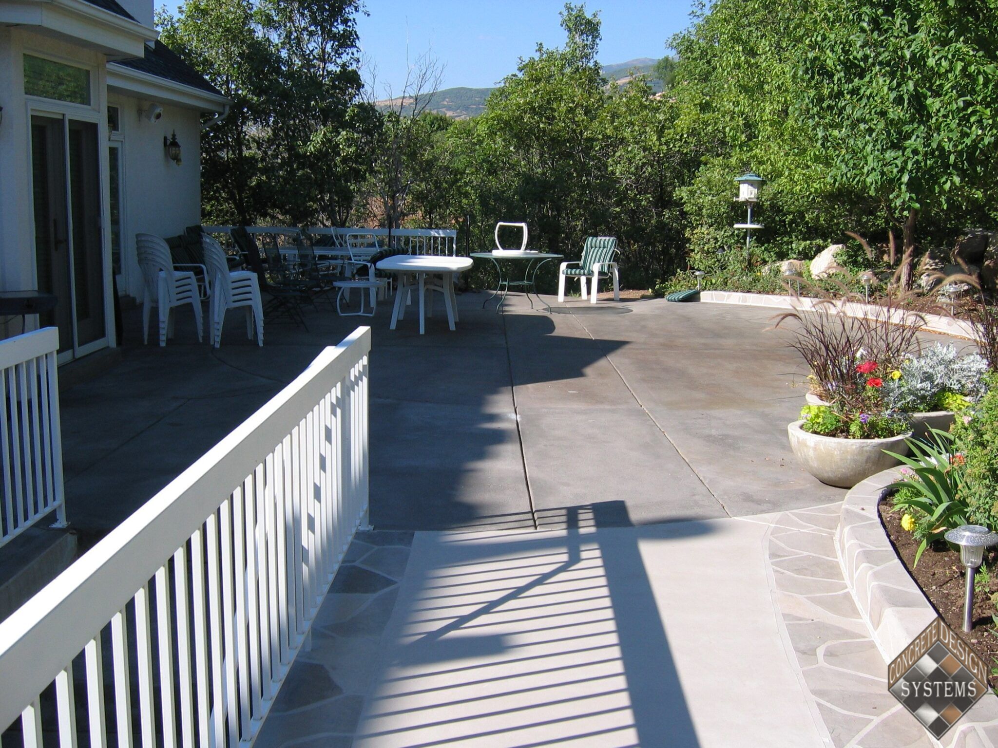 Patio Acid Stained Concrete