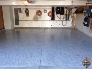 Pearl Gray Epoxy With Brown, Black, White Chips