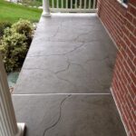 Textured Acid Stained Porch Overlay