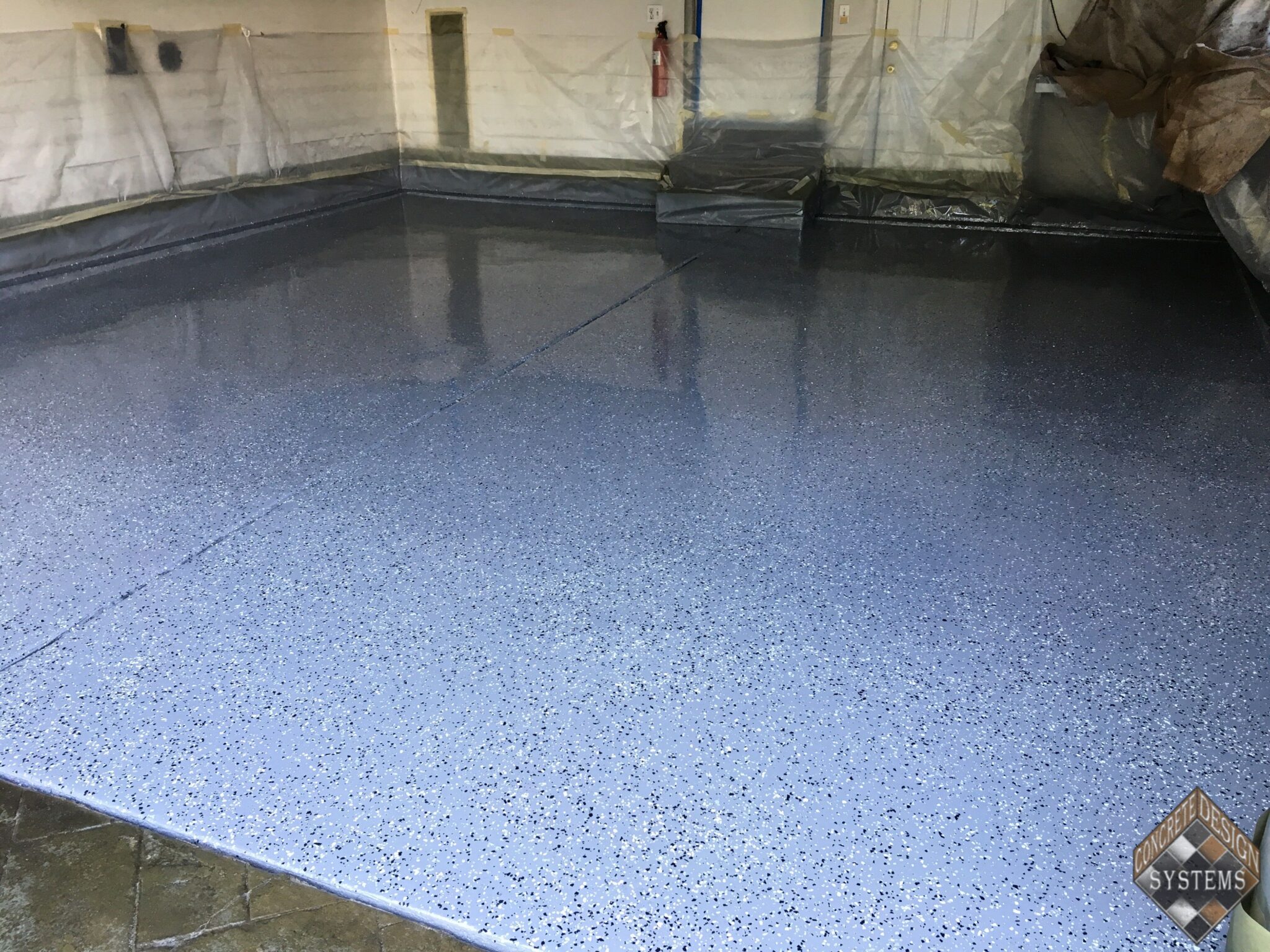Blue-Epoxy-With-Black-And-White-Color-Chips