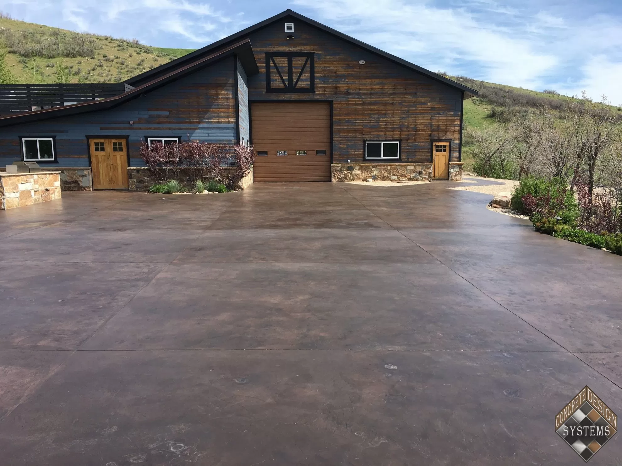 Restored Stamped Concrete In Wanship, Colored Concrete