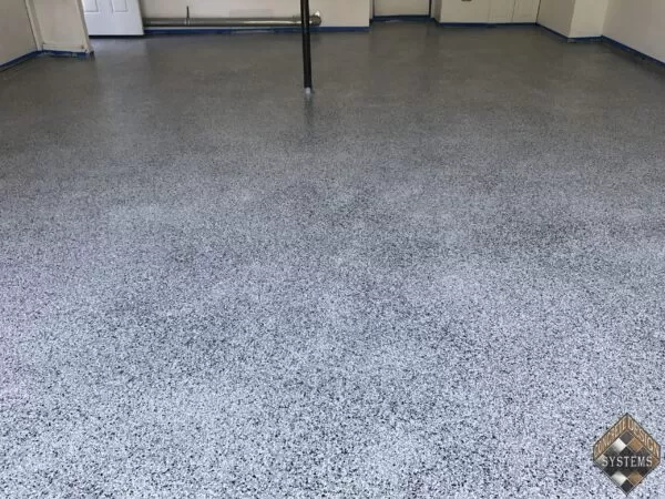 Light Gray Epoxy With Color Chips Service