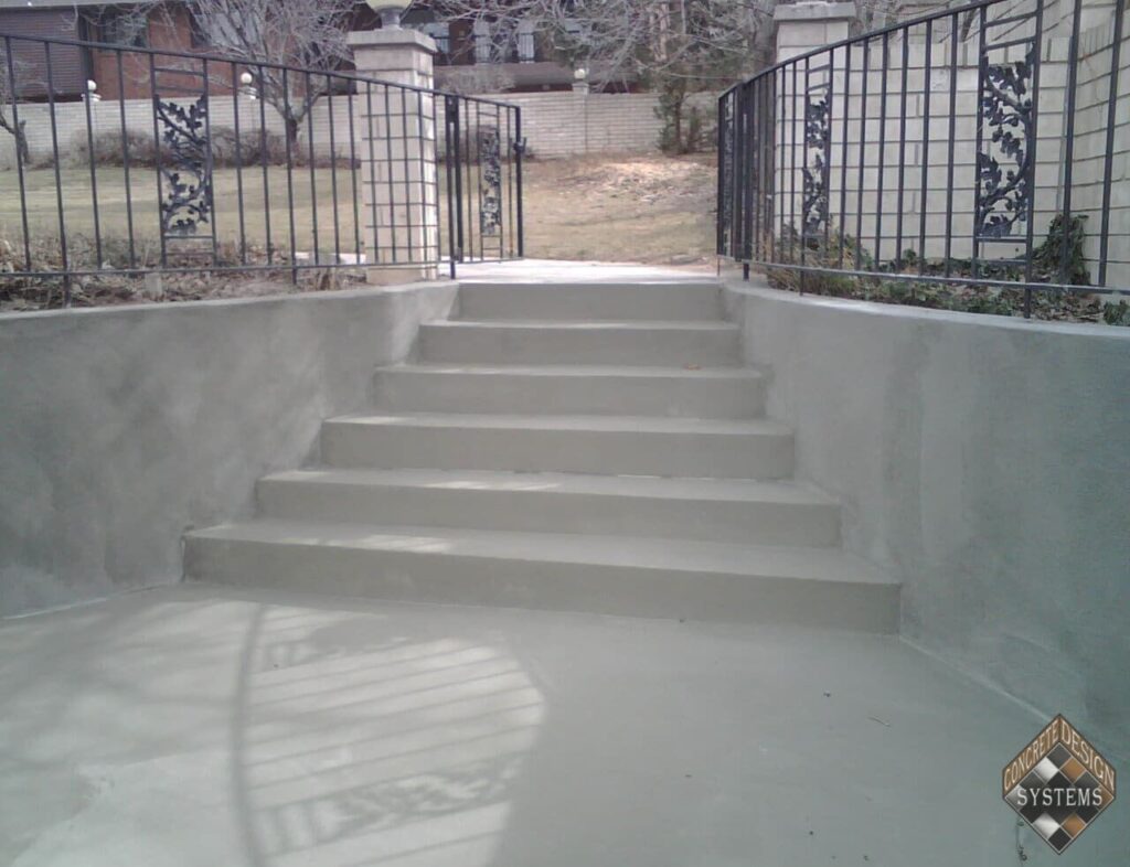 gray-resurfaced-foundation-and-stairs