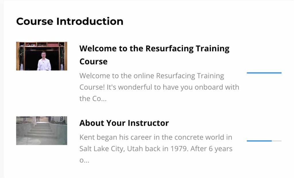 Resurfacing Course Intro