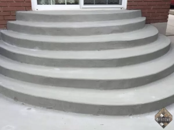 Resurfaced 70 year old steps service