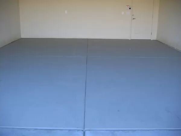 Blue Gray Garage Epoxy Solid Color Service